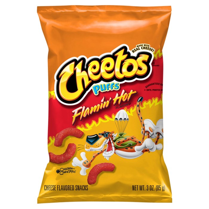 Cheetos nutrition facts puffs