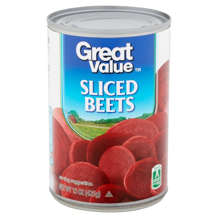 Canned beets nutrition facts